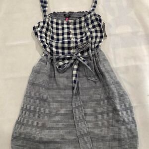 Ronson Women's Blue and Grey Dress size M #f4